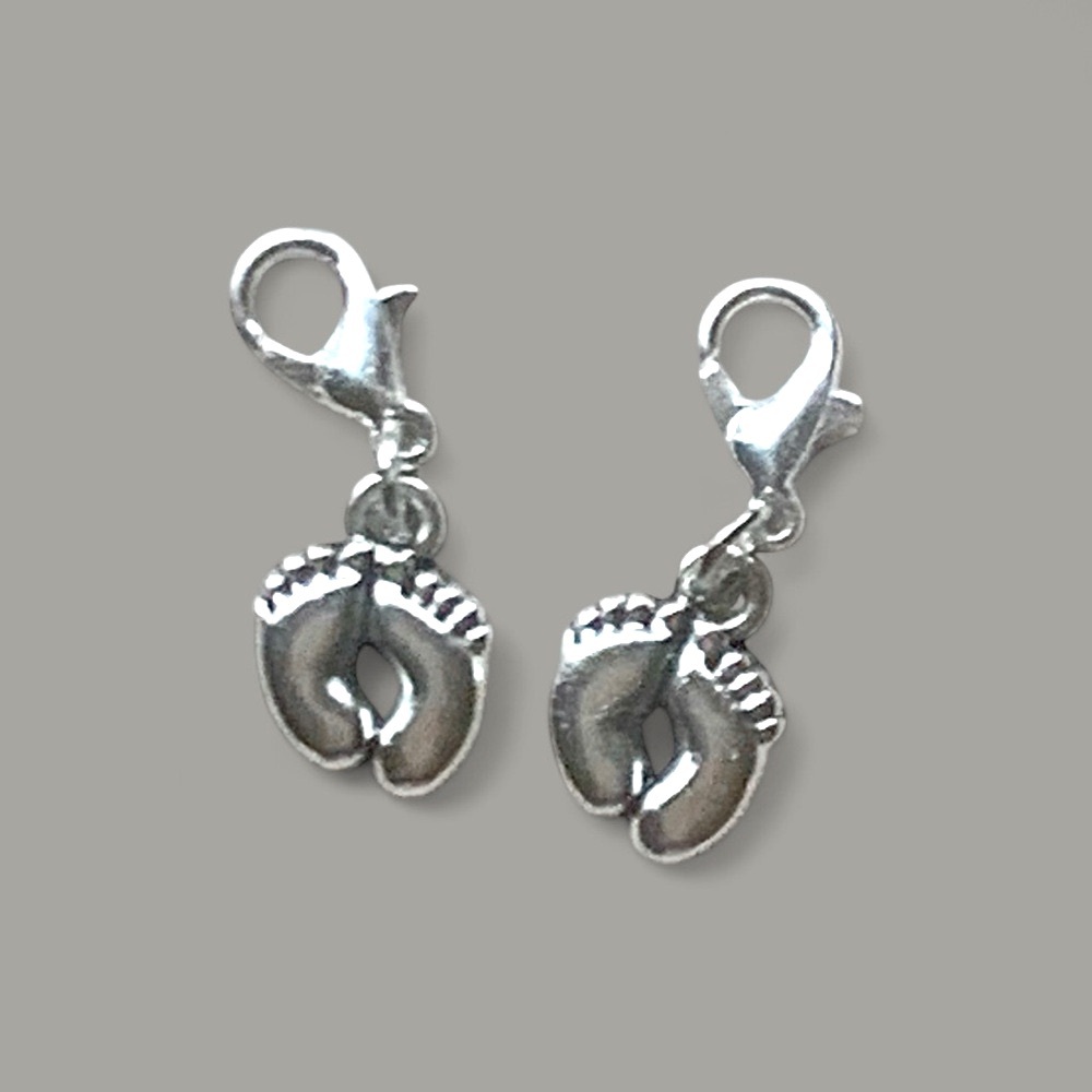 Baby Silver Foot Charm